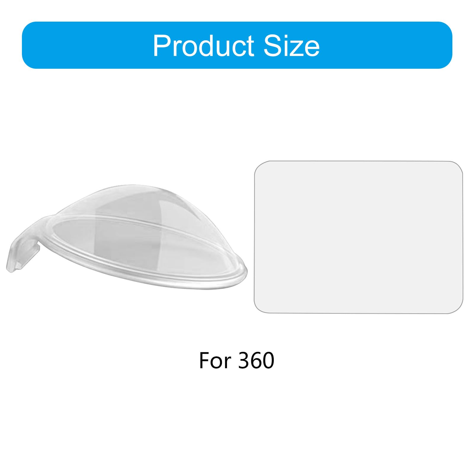 Protector de pantalla de cristal supertransparente y cubierta de lente para cámaras de acción, diseño ligero, impermeable, protector de lente ultravioleta