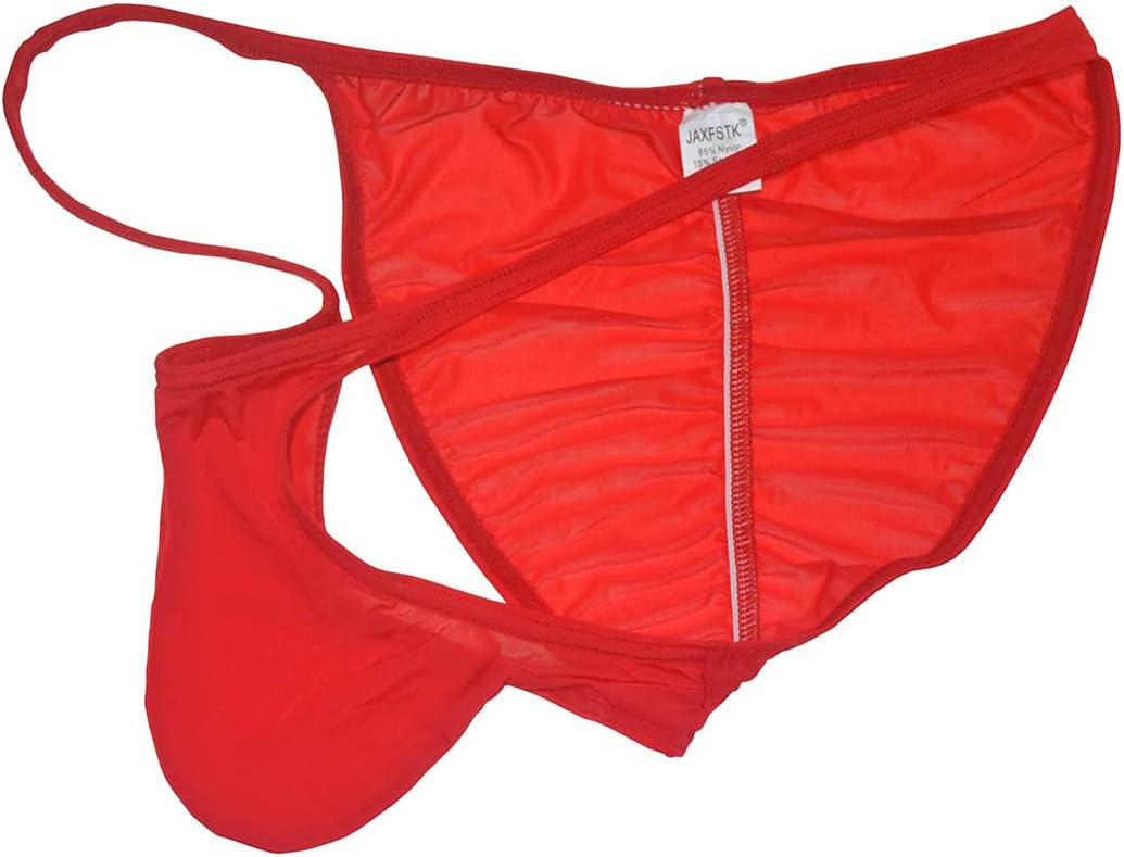 Mens Ice Silk Back Pucker Bikini Briefs Underwear Soft Brazilain Bikini Pouch Cheeky Briefs - Image 5