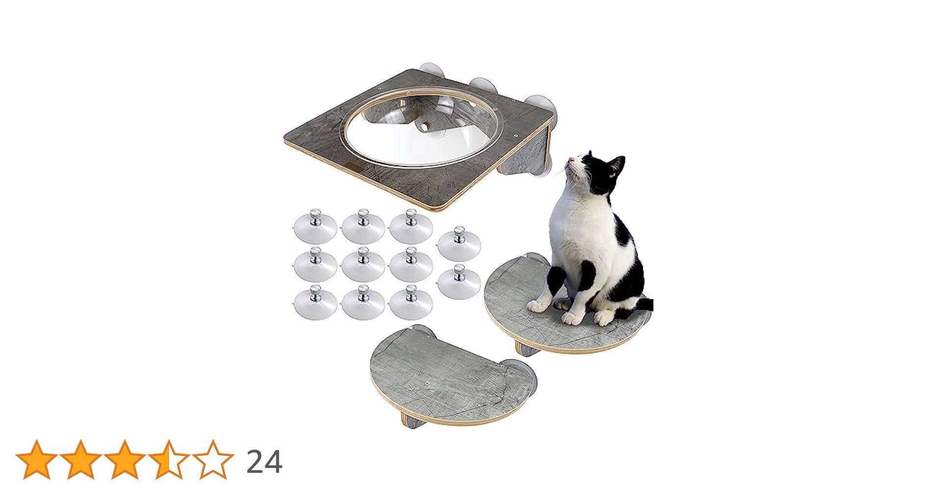 POOKIE 猫 窓 ハンモック スケルトン 窓ベッド ステップ【3点セット】 Amazon | POOKIE 猫 窓 ハンモック スケルトン 窓ベッド ミニ
