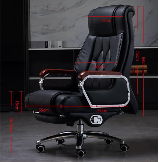 Lakdi furniture cum | Massage Director Chair | High-back | Plain support | Footrest | Recliner | Adjustable height | Royal look with superior comfort | 360swivel | Tilt | Perfect for office Lakdi furniture cum | Massage Director Chair | High-back | Plain support | Footrest | Recliner | Adjustable height | Royal look with superior comfort | 360swivel | Tilt | Perfect for office