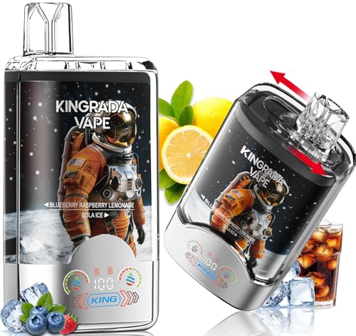 �d�q�^�o�R �g���̂� VAPE �y70000��z���\ �P�{�Ń_�u���t���[�o�[�z �[�d�� �x�C�v 2in1 �V�[�V�� �j�R�`���Ȃ� �^�[���Ȃ� LED�f�B�X�v���C���� KINGRADA VAPE �����^�� �d�q�^�o�R ���� 1000mAh��e�ʃo�b�e���[ 