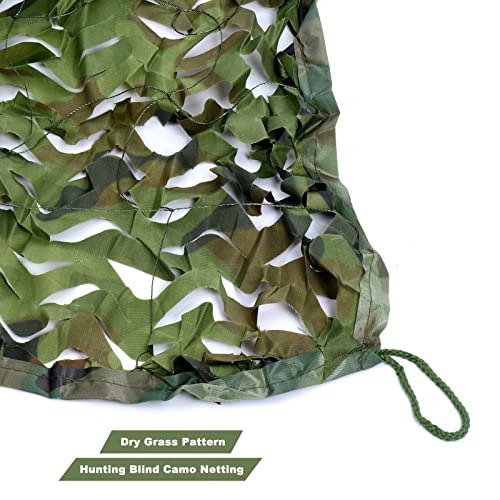 PATIKIL Camouflage Netting 26 x 5ft Camo Netting 210D Oxford Durable Camo Mesh Net Blind Sunshade Hunting Shooting Hide Army for Camping Theme Party Car Cover Decoration Jungle Camo - Image 4