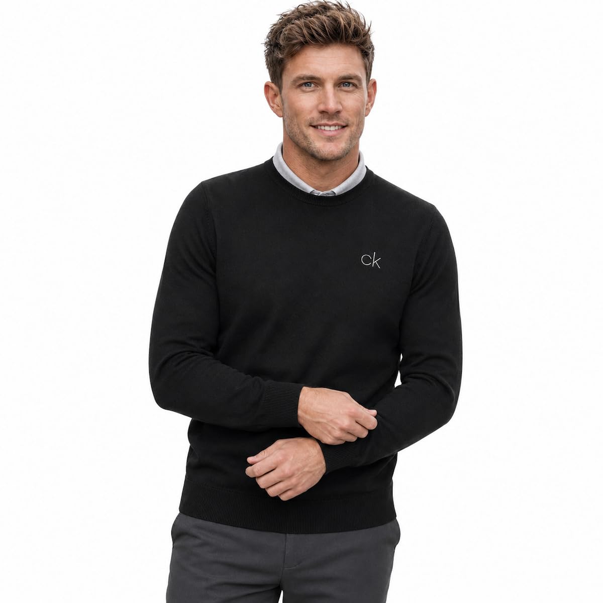 Calvin Klein Herren Sweatshirt ohne Kapuze