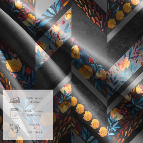 Image of Casableu Matheran Yellow Table Cloth for 6 Seater Dining Table | 60x72 Inch Rectangular Table Cover with Solid Border | Dust-Proof, Washable Fabric | Decorative Dining Table Cover for Home