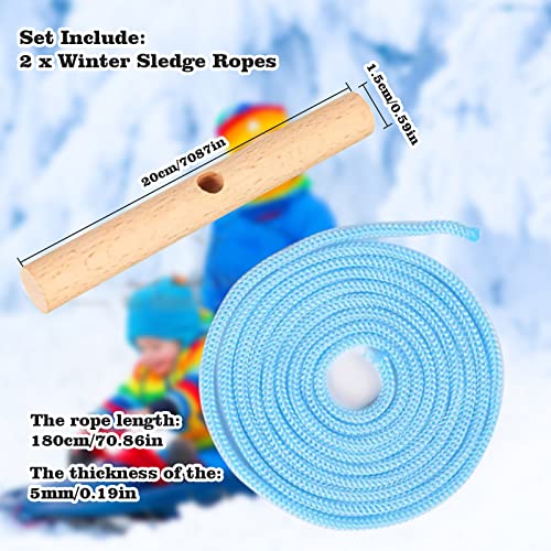 FORMIZON 2 Pezzi Guinzaglio per Slitta, 180 cm