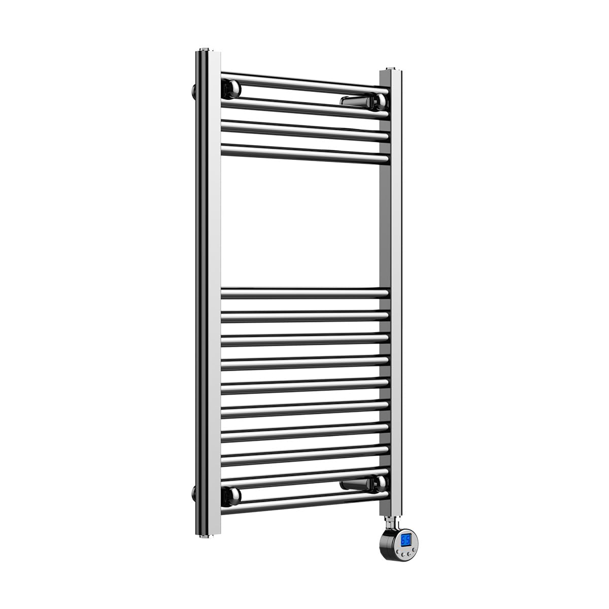 Lux Heat Chrome Electric Ladder Towel Radiator 800Mm (H) X 500Mm (W)