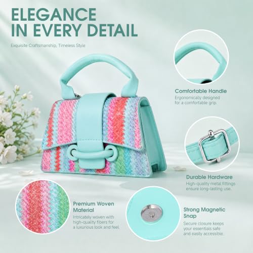 Image of Ayliss Micro Mini Crossbody Handbag Women's Purse Clutch Cute Mini Trendy Bag Top Handle PU Leather Shoulder Bag