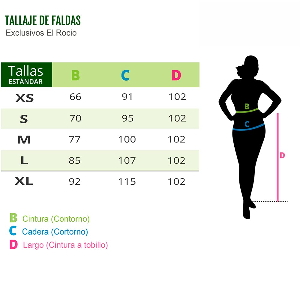 Faldas De Baile Flamenco 4 Godet Cintura Alta