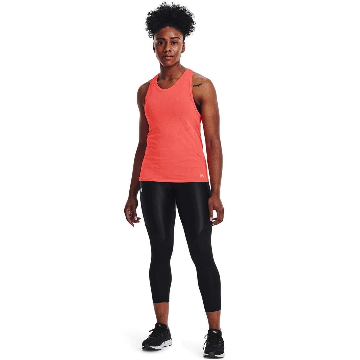 Under Armour Women Seamless Run Tank-Top Abbigliamento da Running Tank Top Orange - M