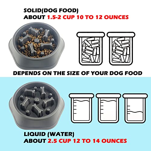 CAISHOW Slow Feeder Dog Bowl Anti Gulping Healthy Eating Interactive Bloat Stop Fun Alternative Non Slip Dog Slow Food… - Image 5