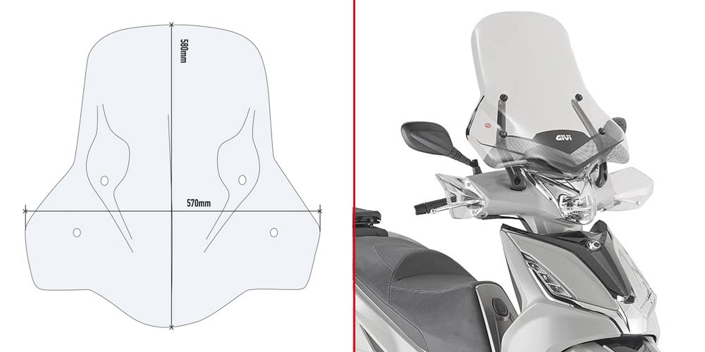 GIVI SCHERMO KYMCO AGILITY 300 R1619-20