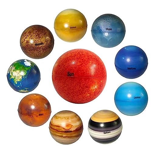 Image of VELURA 10Pcs Solar System Galaxy Planets for Kids Toys Party Favors Table Decor|10x Planets Ball| Other Science & Nature Toys| Science & Nature | Educational |Toys & Hobbies