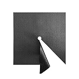 KHUY 50ps Malla Antihierbas Huerto, Malla Antihierbas Geotextil Césped Cubierta de Tierra, Malla de Sombreo de Malezas Ecológicas Agrícolas, 50ps Grapas Malla Antihierbas (Size : 1.2x1.2m)