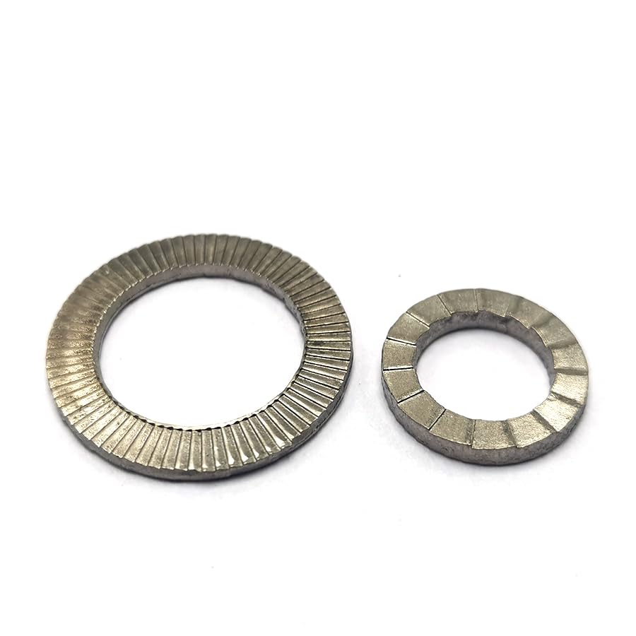 Generic M10 M16 Titanium Wedge Lock Washers, Titanium Gr2 Lock Washer,E024 - (Inner Diameter: M16-50 Pieces)