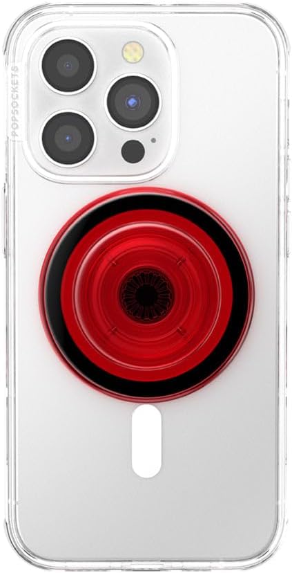PopSockets Phone Grip for MagSafe, Magnetic Holder, Phone Stand, Red - Danger Red - Image 3
