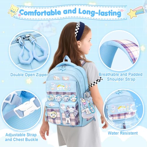 KIEAL School Backpack with Accessories