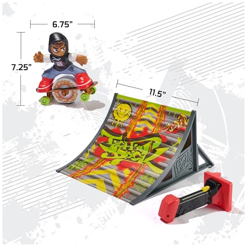 image for TECH DECK Shred N' Blast Sk8board, Motorized Finger Skateboard Toy wit