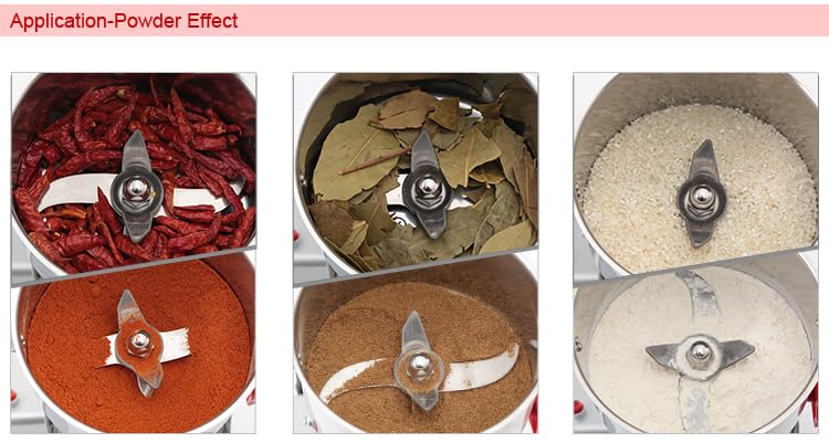 Image of Heavy Duty Electric Spice Grinder | 5000g Capacity | 5000W Stainless Steel Commercial Grinding Machine | 32000 RPM