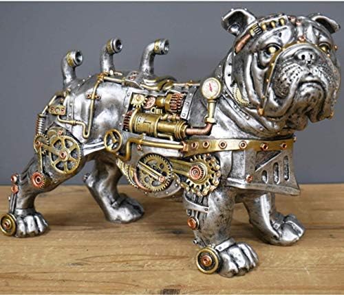 Animal Crackers Large 30cm Steampunk Bulldog quirky novelty ornament figurine Dog lover gift