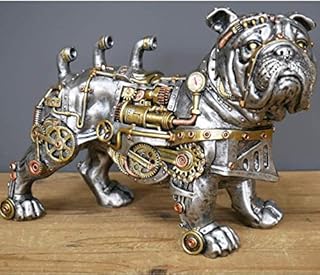 Animal Crackers Large 30cm Steampunk Bulldog quirky novelty ornament figurine Dog lover gift