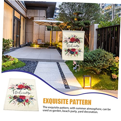 Drapeaux de Jardin Fleur en Polyester : Décoration Extérieure Anti-Décoloration - 7