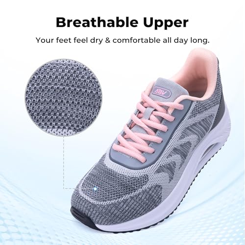 Image of Womens Arch Support Walking Shoes Plantar Fasciitis Orthotic Sneakers for Foot Pain Relief US Size 6-11