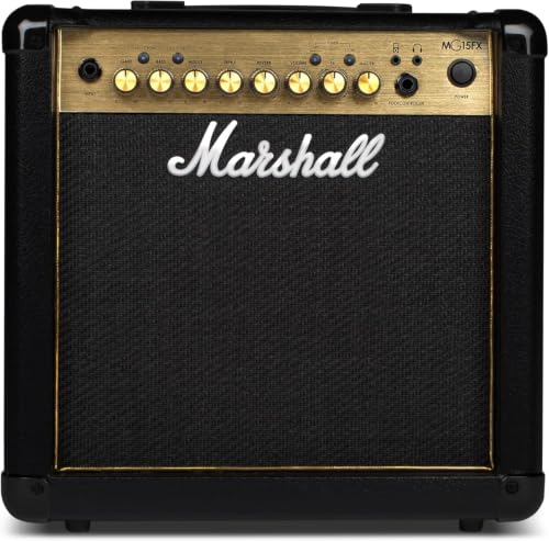 Marshall Mg15Gfx Guitar Combo Amplifier with Built-in Effects, Exercise Amplifier Suitable for...