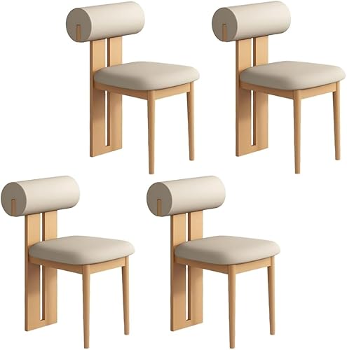 Miniatura 36 de YVYKFZD Juego de sillas de comedor de madera, sillas de cocina tapizadas, silla de comedor sin brazos, silla de sala de estar única, para oficinas,