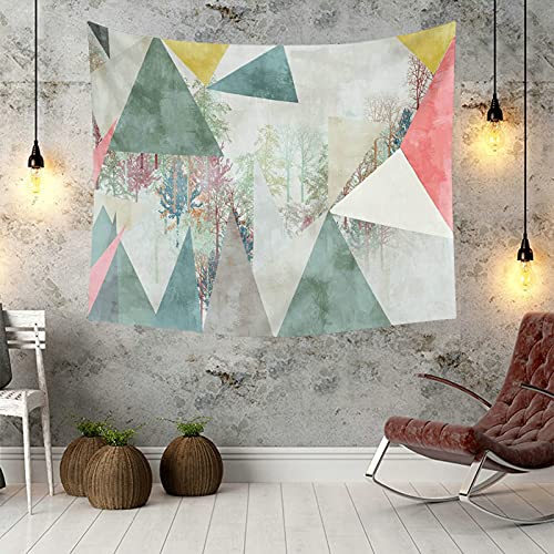 Tapiz de pared en forma de triángulo multicolor KnSam para transformar tu dormitorio 6