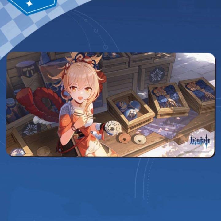 Amazon | 原神宵宮 プレイマット ローソン コラボ 正規品 デスクマット