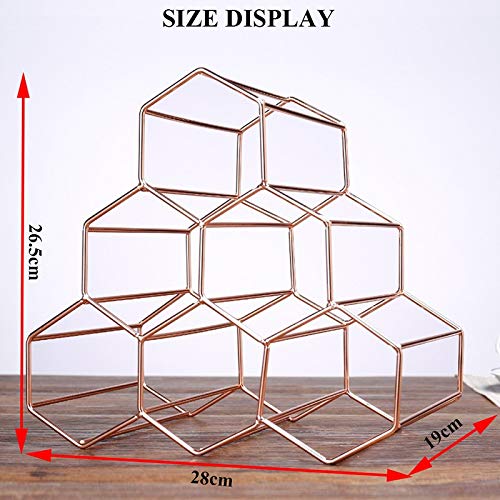 Soporte metálico para 6 botellas de vino miniatura 6