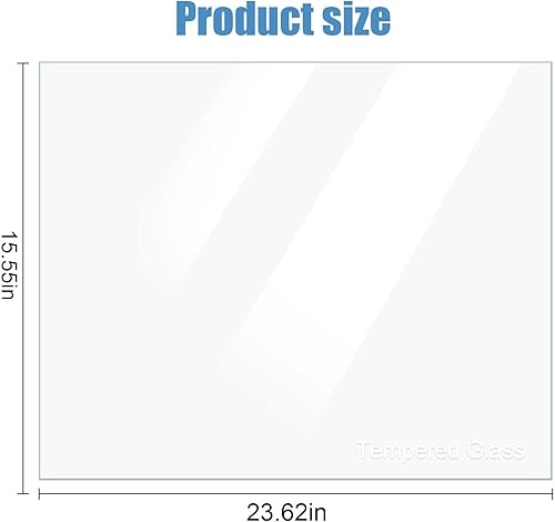 Miniatura 4 de 240350608 Reemplazo de vidrio para refrigerador, inserto de estante de vidrio, repuesto de vidrio para verduras compatible con Frigidaire Kenmore,
