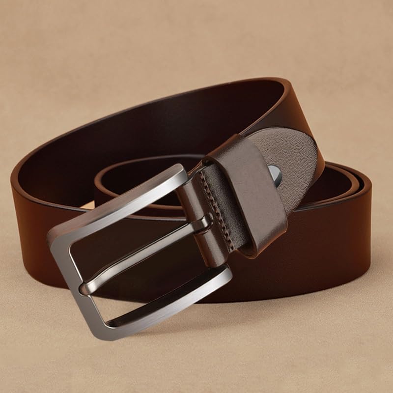 Amazon.com: DUYHBAWRS Men's Leather Casual Buckle Cowhide Belt