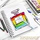 Ohuhu Skizzenbuch Mischtechnik im Hochformat - 200g/m² säurefreier Künstlerblock (62 Blatt), Spiralbindung für Nass- & Trockentechniken, ideal für Aquarell, Acryl, Bleistift & Pastell - 25,4 x 19,3 cm