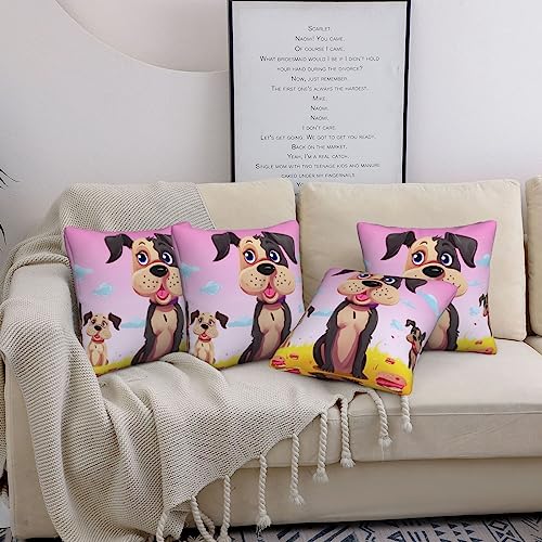 Housse de coussin douce imprimé chien BAFAFA fermeture invisible - 5