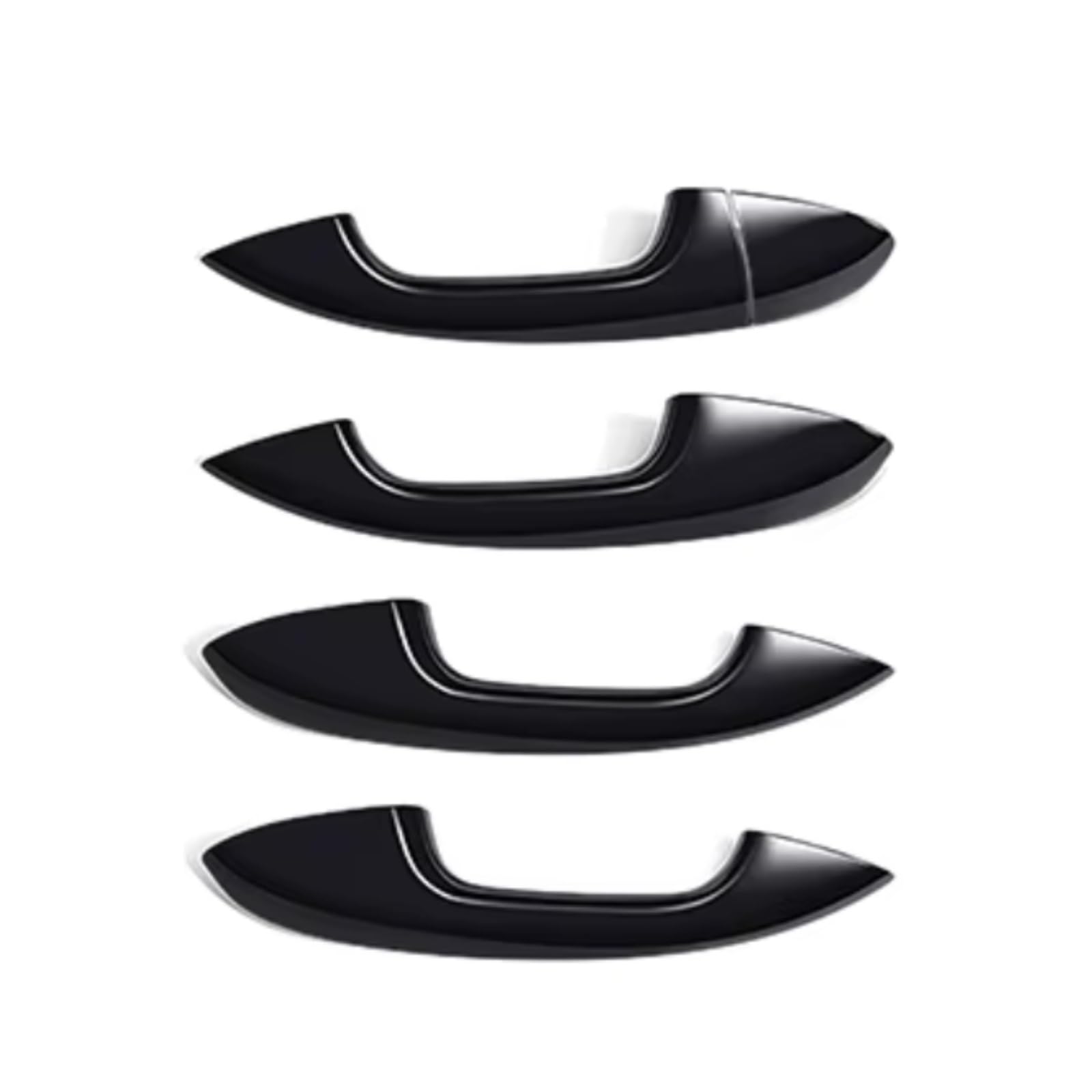 Zcxfdthf Black 4Pcs Door Handle Covers Part Compatible With Benz For W205 2015-2021 For W213 2016-2023 For W247 2020-2024 Car Door Handle Cover Trim Set(Black 4Pcs)