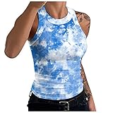 Wallity Womens Sexy Tank Tops for Summer Sleeveless Button Down Shirts #041-Purple Small