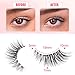 Lecerent Half Lashes with Clear Band, 10mm Natural Look Cat-Eye Lashes Flu-ffy Wispy 3D Curly Eyelashes, that Look Like Extensions Accent Lashes Faux Mink False Eyelashes 7 Pairs Pack(CZ-3D04), black