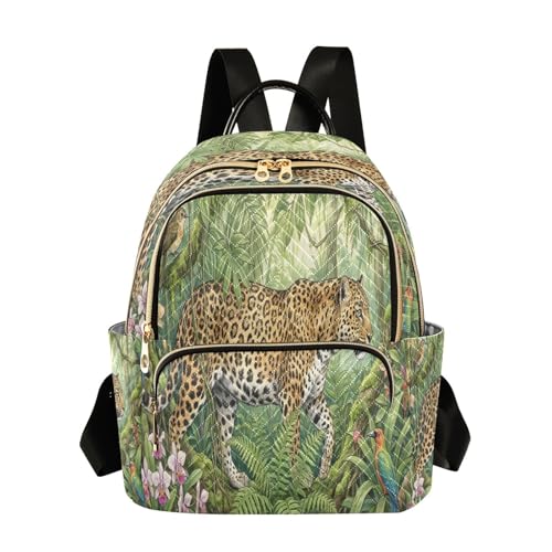Mini sac à dos léopard pour femme idéal en voyage décontracté