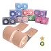 Produktbild Kinesiologie Tape Sport Body Physio Tapeverband 5m x 5cm,8 Farben auswählbar Goalwoo Tape für Nacken Schulter Rücken Arm Ellenbogen Handgelenk Schenkel knie Knöchel Fuß, inkl.freier Haftmagnet