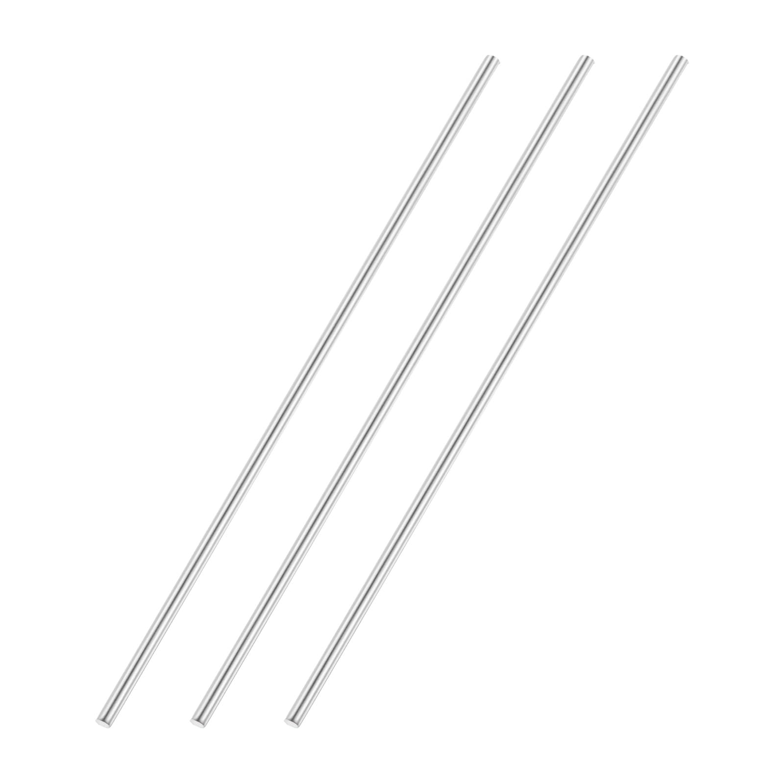 QUARKZMAN 3er-Pack 304 Edelstahlstangen 5x100 Mm – Rostfrei, Vielseitig Für Modellbau, DIY, Motorrad & Garten