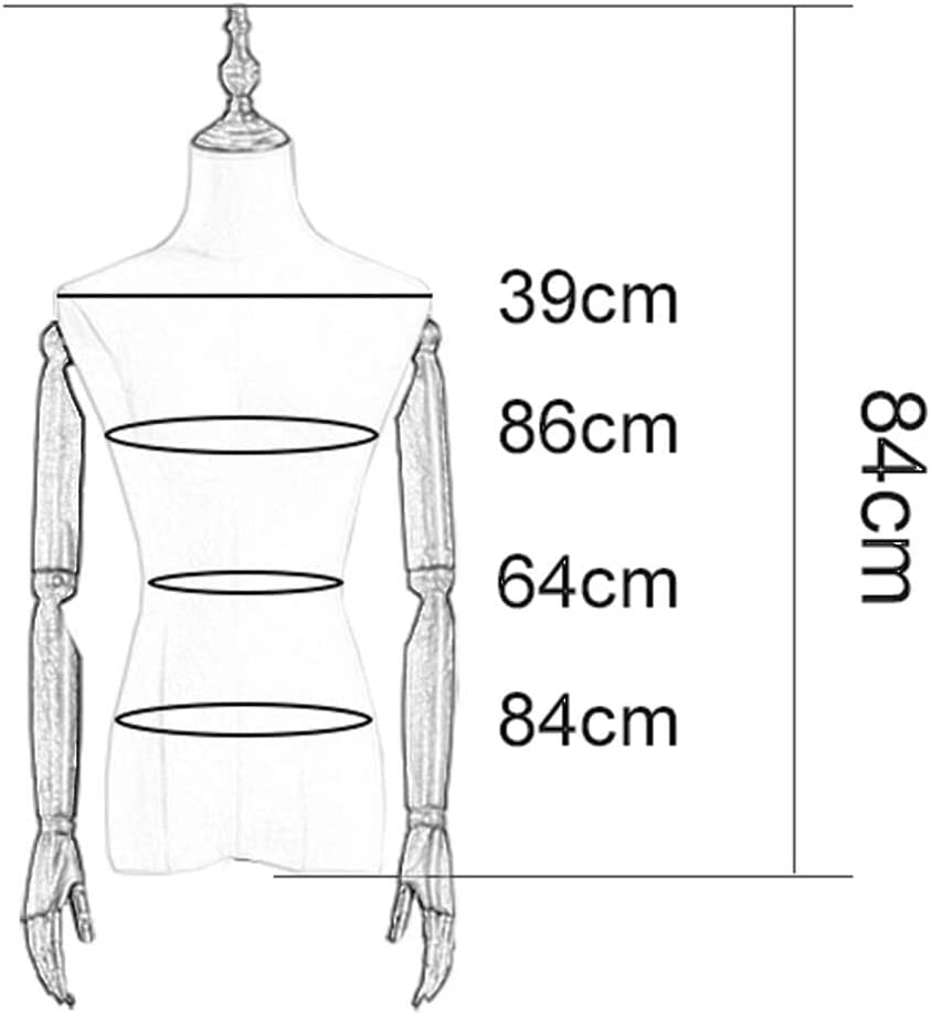 Torso de maniquí de sastrería con base sólida para evitar caídas al coser 5