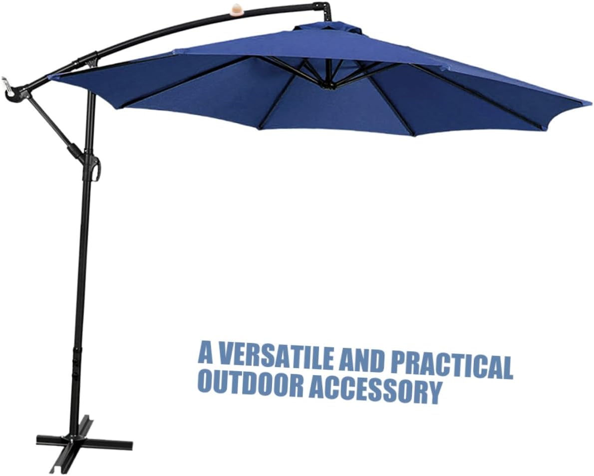 BESPORTBLE Patio Umbrella Replacement Canopy Durable Polyester Fabric Canopy for Outdoor Tables Easy Installation Vented Design for Enhanced Stability UV Protective Cover