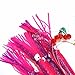 Fish WOW! Fishing Daisy Bird Chain Squid Lure Rig Teaser Trolling - Pink