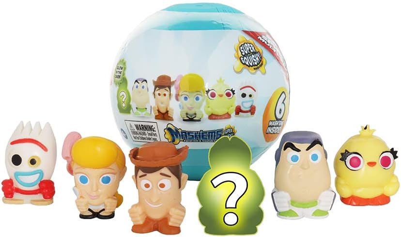 Basic Fun Official Mash'ems Super Sphere - Toy Story 4 Series 1 - Squishy Collectible Figures – 6 Pack - Amazon Exclusive