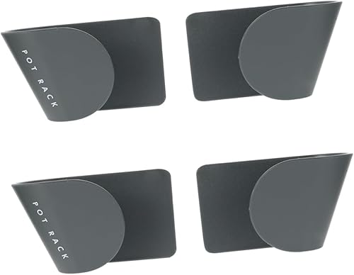 Uonlytech 6 pares de organizadores de tapa de olla de plástico ABS verde montado en la pared con soporte de tapa