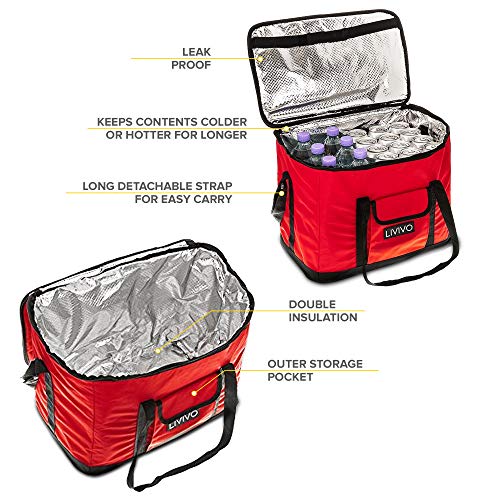 Livivo® extra large 30 litri 60 può termico borsa