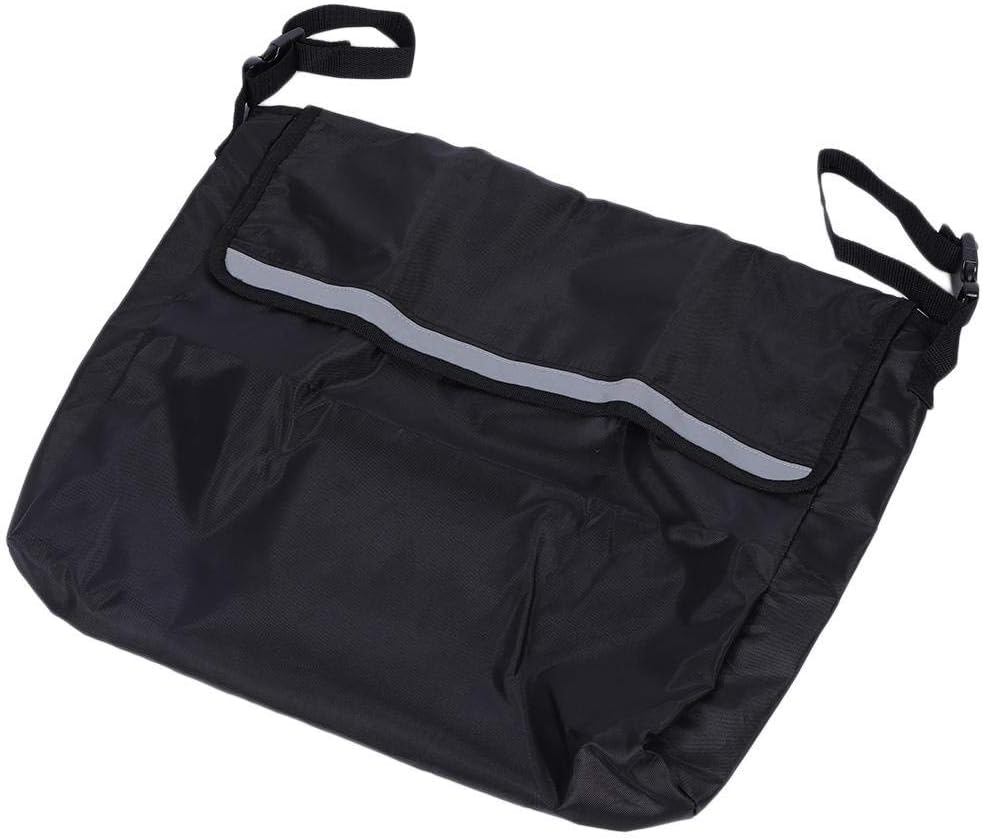 Yosoo123 Wheelchair Armrest Accessories Portable Wheelchair Armrest Storage Bag Garden Cart Back Accessories Bag with Reflective Strip for Home Outdoor Car : Health & Household
