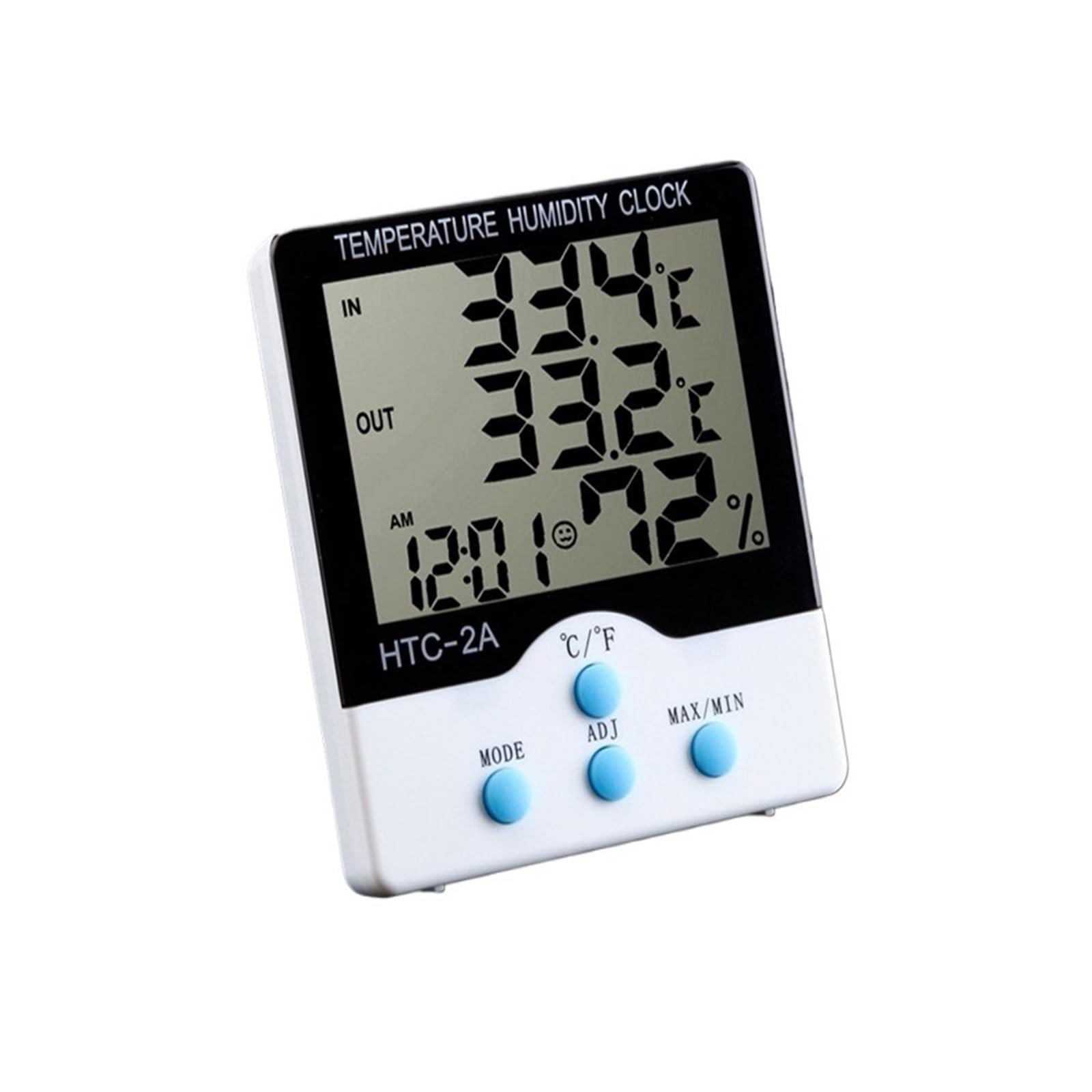 Domowa stacja pogodowa Termometr Higrometr Cyfrowy miernik temperatury i wilgotności LCD Budzik ze stojakiem magnetycznym