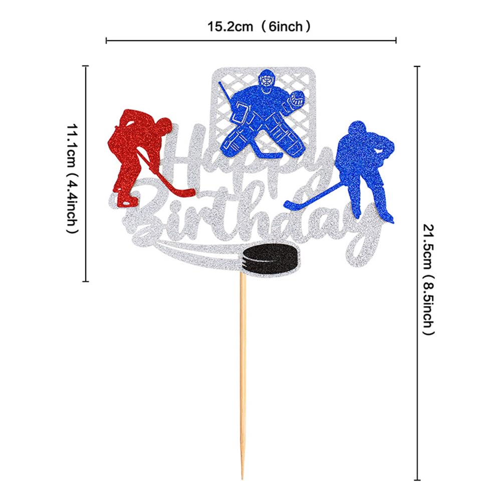 Décoration De Gâteau De Hockey Sur Gazon Pour Garçon, Décoration De Fête Sur Le Thème Du Hockey Sur Gazon, Pour Les Fans De Joueurs Masculins